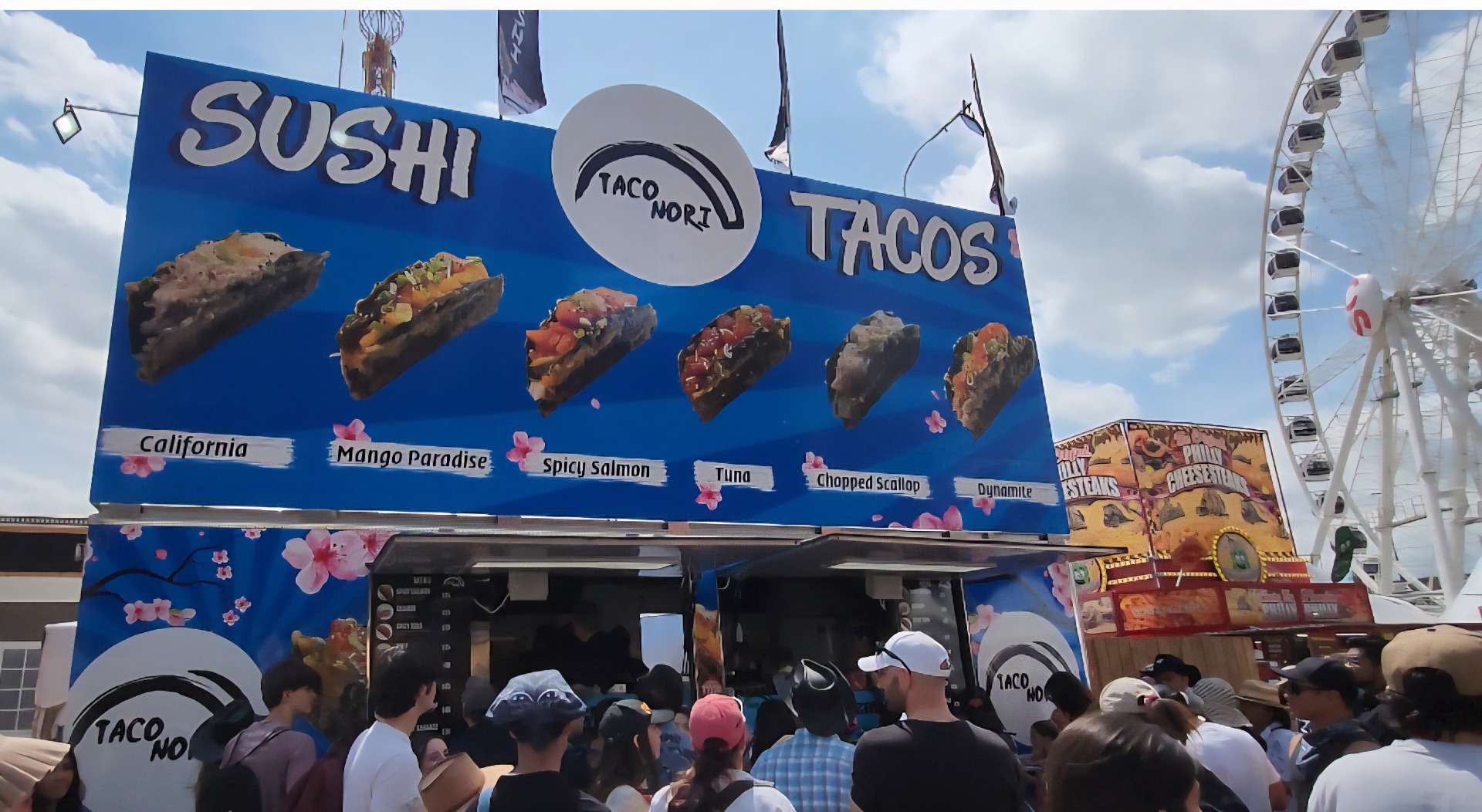sushi tacos at Stampede