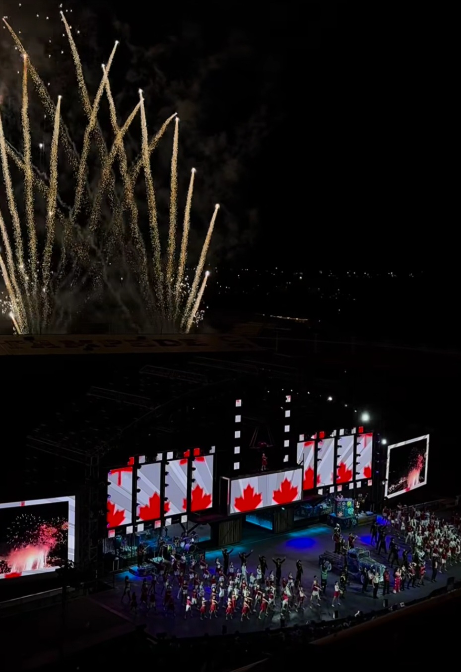 Fireworks at the Grandstand